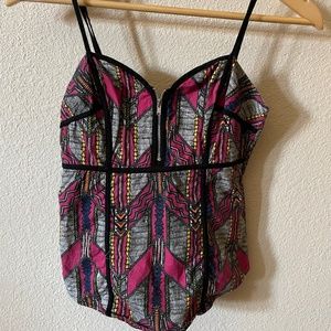Spaghetti Strap Zippered Top